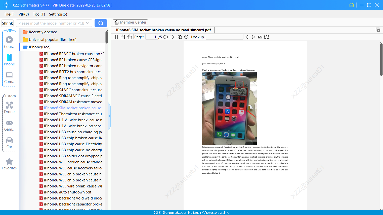 IPhone6 SIM Socket Broken Cause No Read Simcard